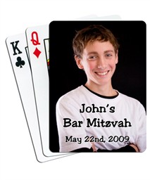 Photo Bar Mitzvah Playing Cards Photo Bar Mitzvah Playing Cards