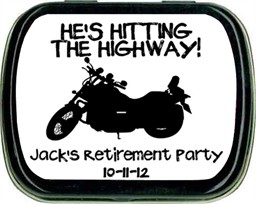 Favors for Biker Parties - Motorcycle Mint Tins Favors for Biker Parties - Motorcycle Mint Tins