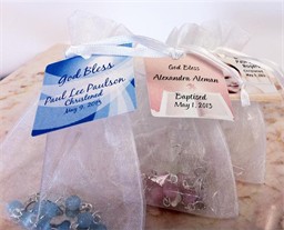 Mini Rosary Favors in Organza Bag Mini Rosary Favors in Organza Bag