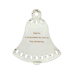 Personalized Bell Ornament - Silver or Gold Personalized Bell Ornament - Silver or Gold